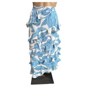 Walter Baker Vera Skirt Asymmetrical Paradise Palm Color Size 8